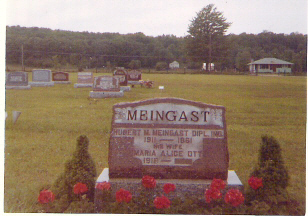 Hubert Meingast grave at Greenwood Cemetery